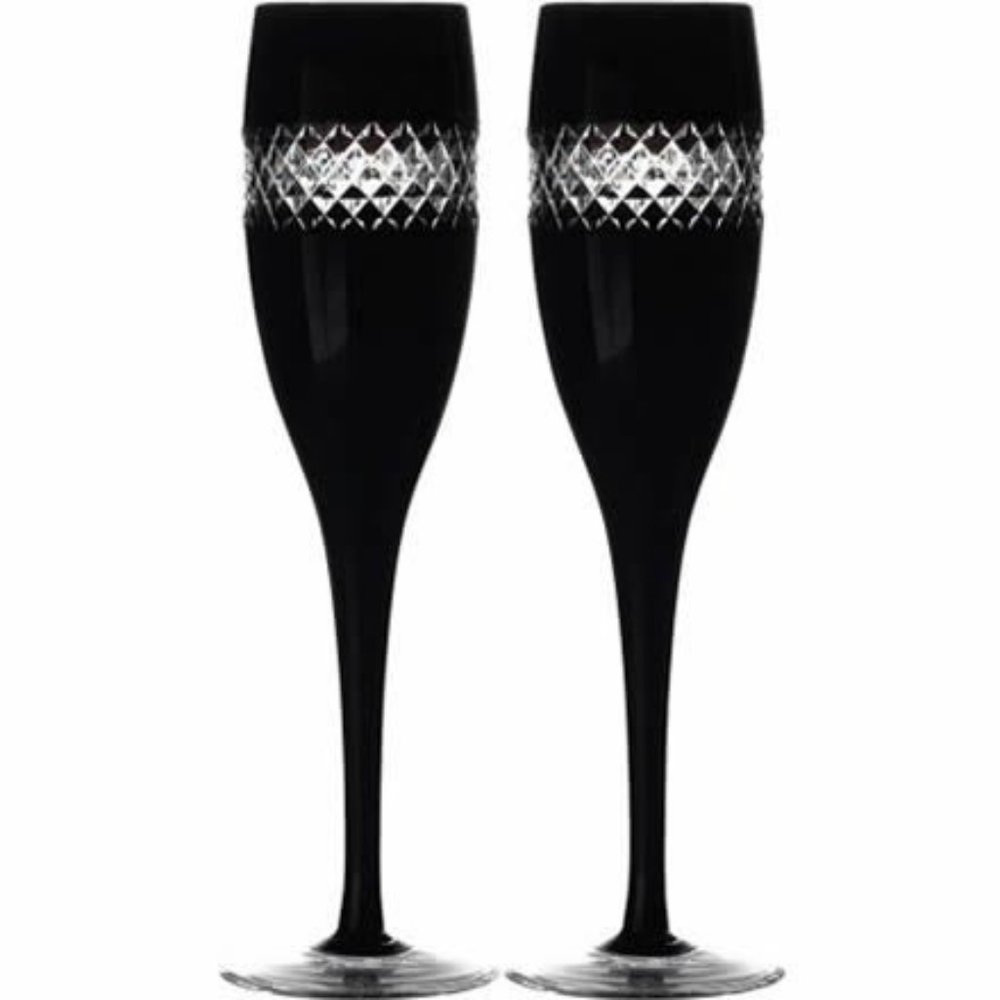 Set of 2- Waterford Crystal Champagne glasses - Picture 1 of 8